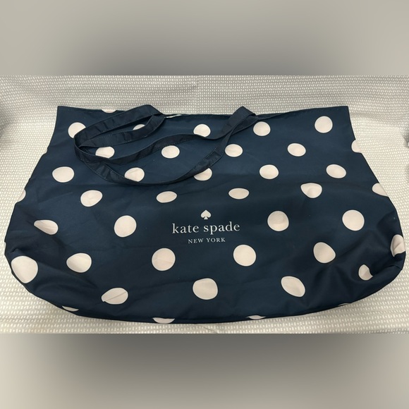 NWOT Kate Spade Polka Dot Foldable Tote - Picture 3 of 7